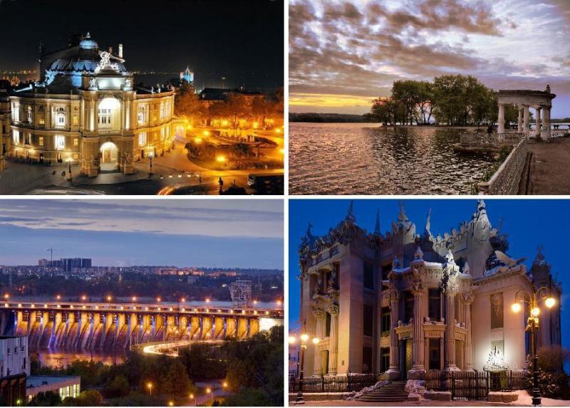 ТОП-10 українських міст з найкрасивішими вечірніми пейзажами