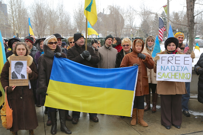 Мітинг на підтримку всесвітньої акції #FreeSavchenko в Чикаго