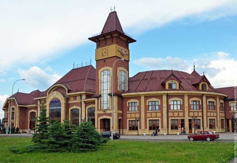 Beautiful railway stations of Ukrainian cities