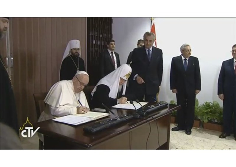 Спільна декларація Папи Франциска і Кирила, Патріарха Московського і всієї Русі