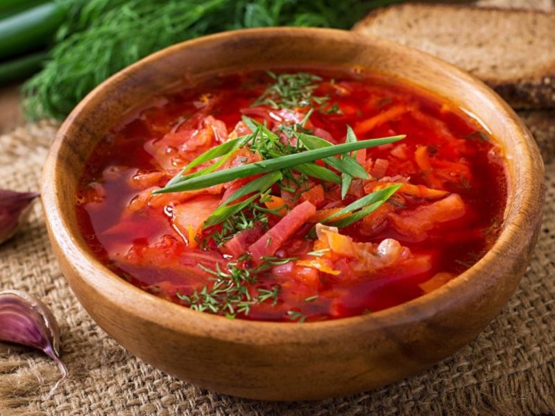 Vegetarian borscht recipe