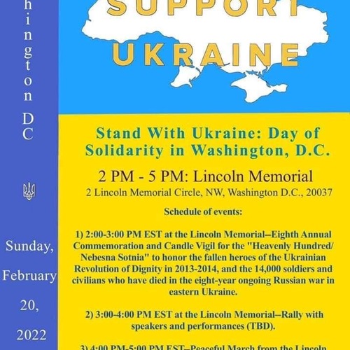 #StandWithUkraine: день солідарності у Вашингтоні