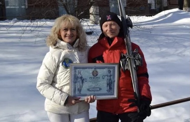 Українець у 87 років встановив лижний рекорд в Україні