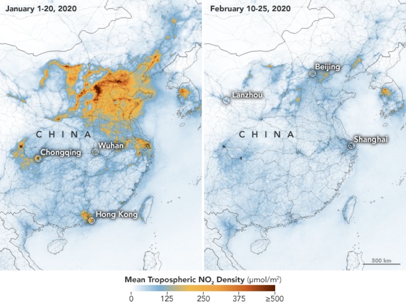 У Китаї через коронавірус покращилася якість повітря — NASA