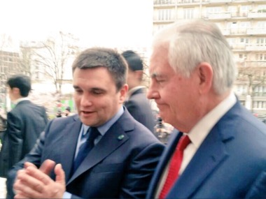 Klimkin, Tillerson meet in Paris