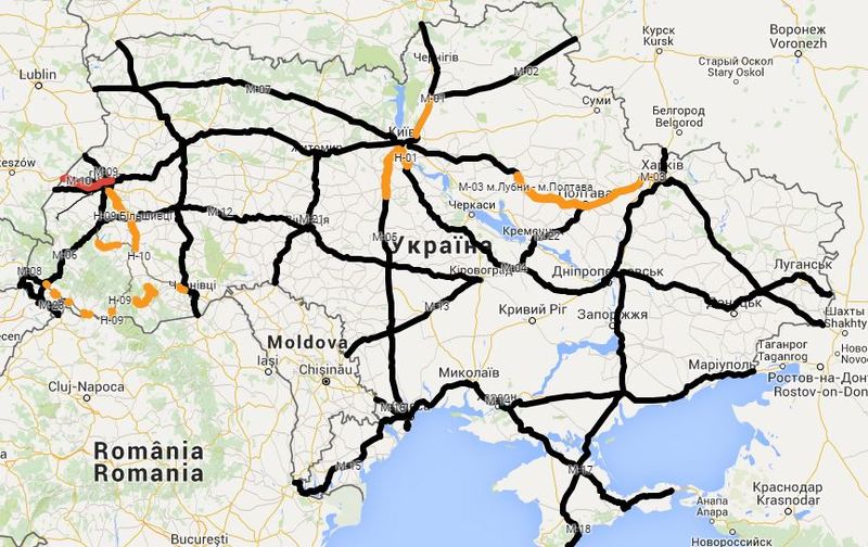 В Україні з’явиться геоінформаційна карта доріг