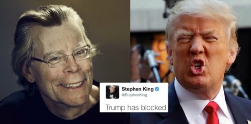 Дональд Трамп заблокував Стівена Кінга в Twitter