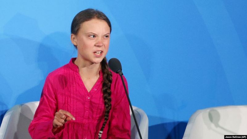 16-річна шведська активістка звернулась до ООН