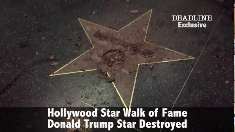 У Голлівуді розбили зірку Трампа на Алеї Слави