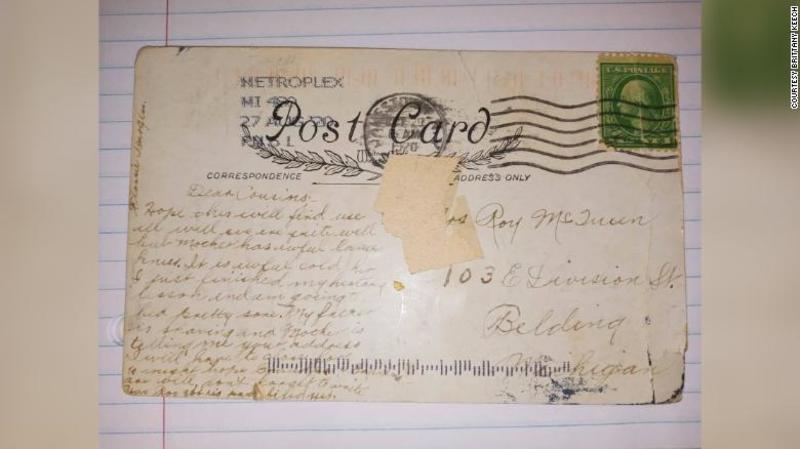 У штаті Мічиган жінка отримала листа, який надіслали майже 100 років тому