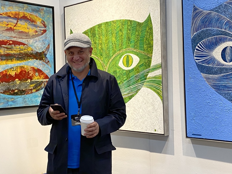 Львівський художник презентував свої картини на виставці New York Expo 2021