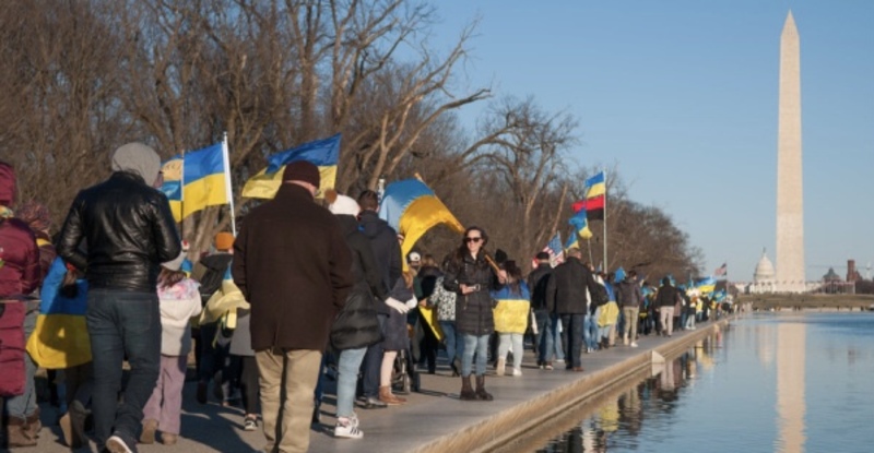 За Україну біля Лінкольна: у Вашингтоні провели мітинг проти агресії РФ