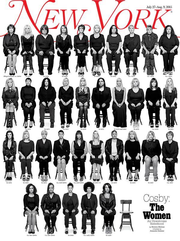 Журнал New York розмістив на обкладинці фото жертв домагань коміка Білла Косбі