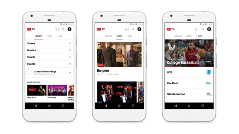 Google запустить прямі трансляції телеканалів через YouTube TV
