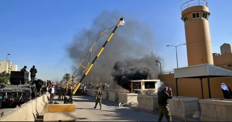 Посольство США в Іраку знову обстріляли ракетами