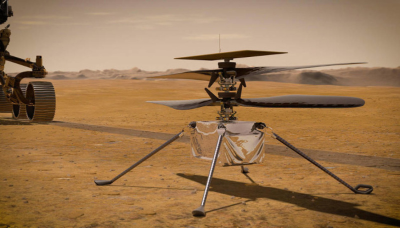 Політ гелікоптера NASA на Марсі показали у 3D