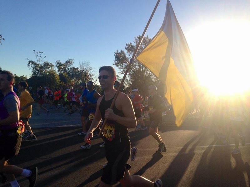 Одесит проніс український прапор  на американському марафоні