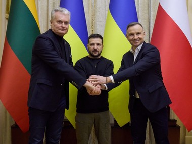 Зеленський у Львові зустрівся із президентами Польщі й Литви