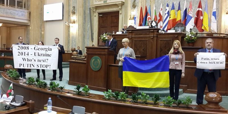 Українські політики зірвали виступ спікера Держдуми Росії