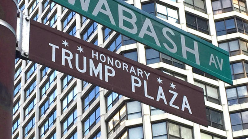 Donald Trump honorary sign removed from outside Chicago tower