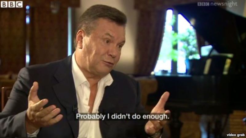 Exiled Yanukovych Accepts Some Responsibility For Maidan Killings