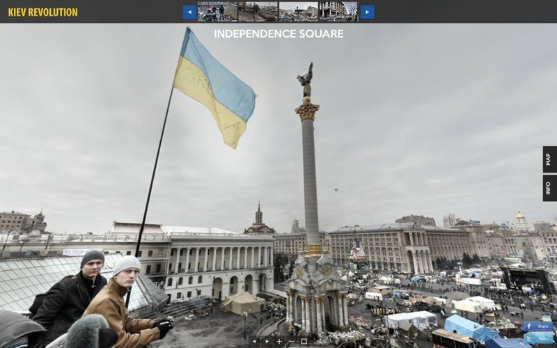 Euromaidan Press: A 360 degree Virtual Reality tour of Maidan is launched on Google Play