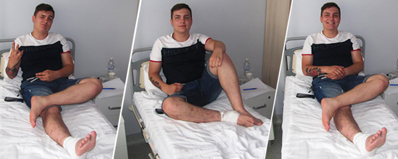 Українські біотехнологи відновили ногу 19-річному пораненому добровольцю