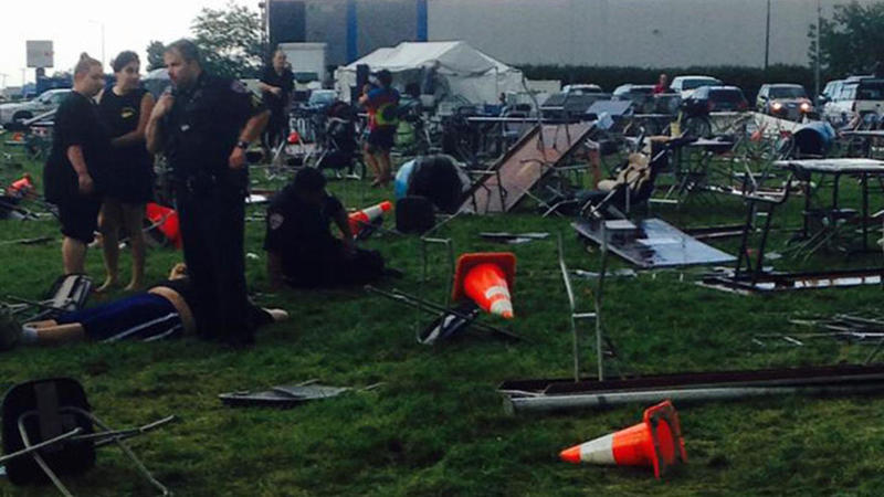 One Dead, Many Injured After Tent Collapses at Suburban Festival