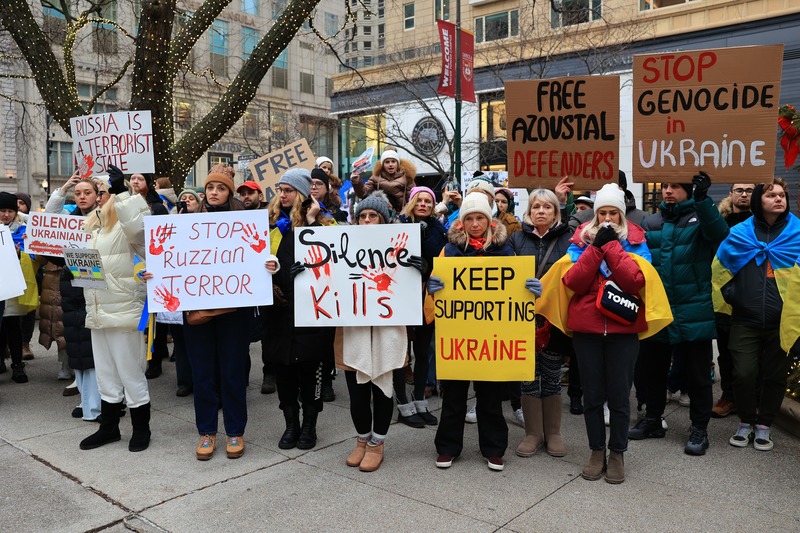 У Чикаго відбулася акція протесту Silence Kills Ukrainian People