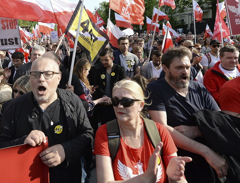 Тисячі польських націоналістів висловили протест США