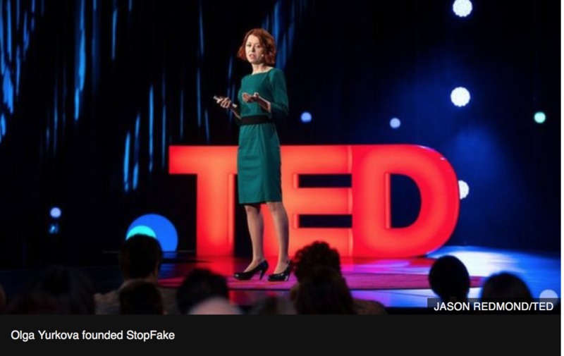 TED 2018: Ukrainian journalist fights fake news - BBC