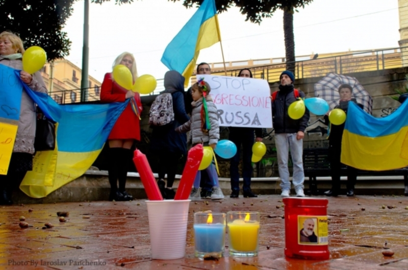 В Римі відбулася акція на підтримку України (відео)