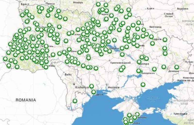 В Україні створили інтерактивну онлайн-карту найстаріших дерев