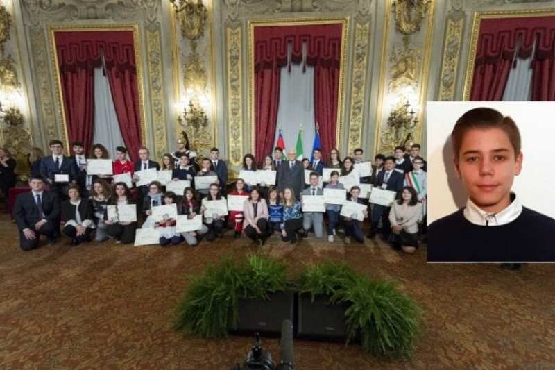 Український школяр отримав премію від президента Італії