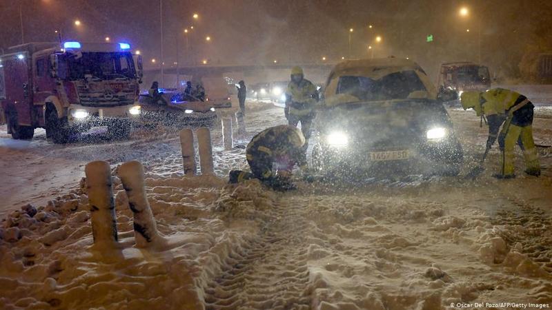 У Мадриді найсильніший за 50 років снігопад